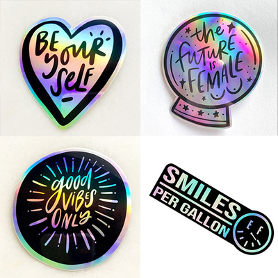 Printable PVC self-adhesive decoration permanent holographic vinyl roll