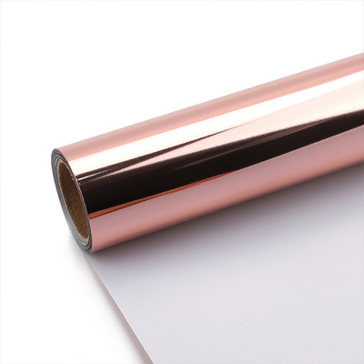 Waterproof Latex Shiny Rose Gold Vinyl Sticker Advertising Polymeric Vinyl Sticker