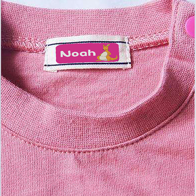 No Iron Waterproof Name Stickers Tag PET Self Adhesive Label